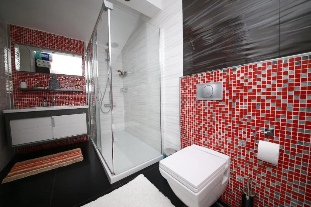 Toilet Red Tiles